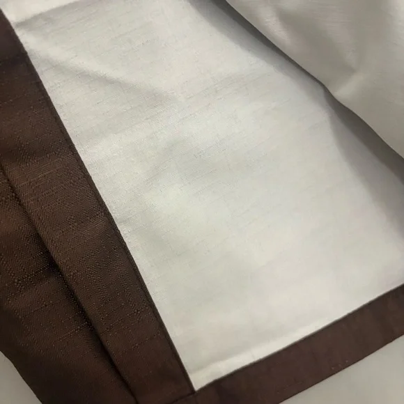 Blackout energy saving Brown Curtain Panel - Picture 3 of 6